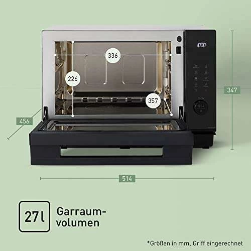 Panasonic NN-DS59 4-in-1 Kombi Dampfbackofen (Mikrowelle, Dampf, Ober-/Unterhitze Und Grill, 27 Liter), Schwarz-edelstahl – Bild 7