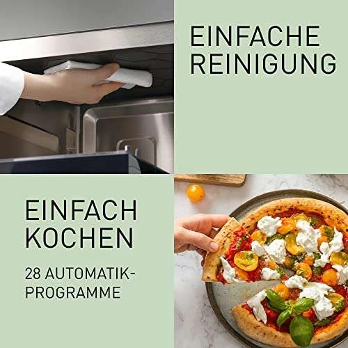 Panasonic NN-DS59 4-in-1 Kombi Dampfbackofen (Mikrowelle, Dampf, Ober-/Unterhitze Und Grill, 27 Liter), Schwarz-edelstahl – Bild 8