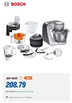 BOSCH Küchenmaschine MUM5 Home Professional MUM5934D 1000 Watt