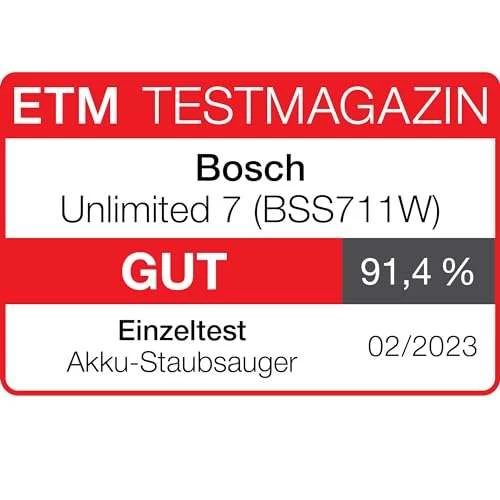 Bosch Akku-Staubsauger Unlimited 7 BSS711W – Bild 2