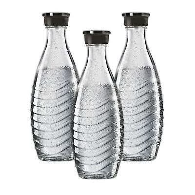 3x SodaStream 0,6L Glaskaraffen Ersatzflaschen Geeignet Für CRYSTAL & PENGUIN