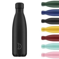 [Amazon Prime Blitzangebote] Chilly’s Original Bottle 260mL/ 500mL/ 750mL, (Edelstahl, Schwarz, Pastell Grün, Grün), 22-25% Reduziert