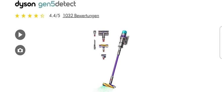 Dyson Gen5detect 799€ (eff. Nach Cashback Für 681,86€) Oder Dyson V15s Detect Submarine 949€ (eff. Nach Cashback Für 819,25€)
