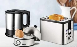 Unold Frühstücksset Bestehend Aus Eierkocher, Wasserkocher Und Toaster
