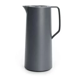 Emsa N41701 Motiva Isolierkanne | 1 Liter | Quick-Press-Verschluss | 12h Heiß, 24h Kalt | Glaskolben | Nordisches Design | (Prime)