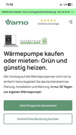 2023€ Rabatt Auf Jede Wärmepumpe