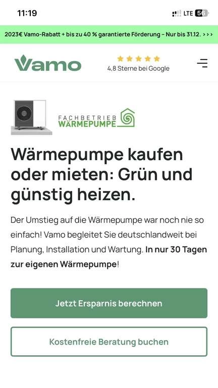 2023€ Rabatt Auf Jede Wärmepumpe