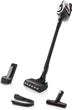 Bosch Serie 8 BKS8214W Unlimited Gen2 Akku Staubsauger - Bis 45 Min Laufzeit - Austauschbarer Akku - LED-Beleuchtung