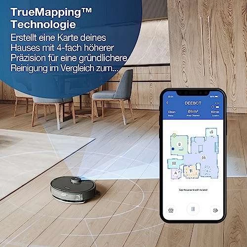 ECOVACS DEEBOT N8 Black Staubsaugerroboter + Absaugstation – Bild 4