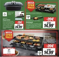SILVERCREST KITCHEN TOOLS Raclette-Grill "SRGS 1400 E1" Bzw. "SRG 1300 D4" [LIDL Offline] [ab 18.12.]