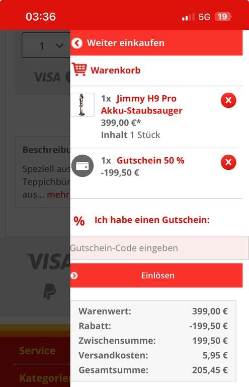 Jimmy H9 Pro Akku Staubsauger – Bild 3
