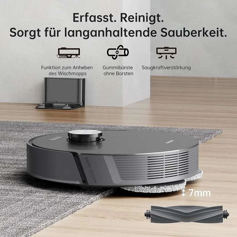 Dreame L10s Pro Saugroboter Mit Wischfunktion 3D-Hinderniserkennung Saugkraft 5300Pa – Bild 6