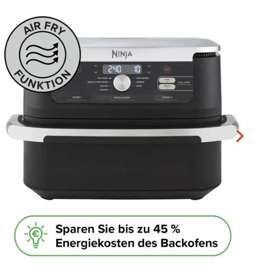 Ninja Foodi FlexDrawer 10,4 L Heißluftfritteuse AF500DE | Corporate Benefits