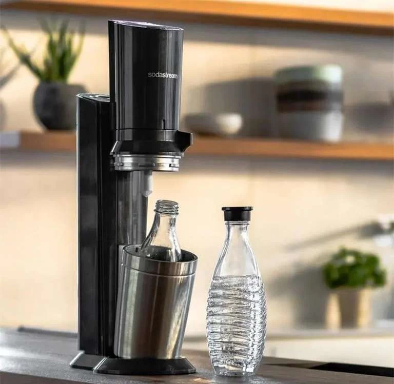 SodaStream Crystal 3.0 CQC Wassersprudler Titan Soda Stream 1x Karaffe 0,7l Und Zylinder – Bild 4