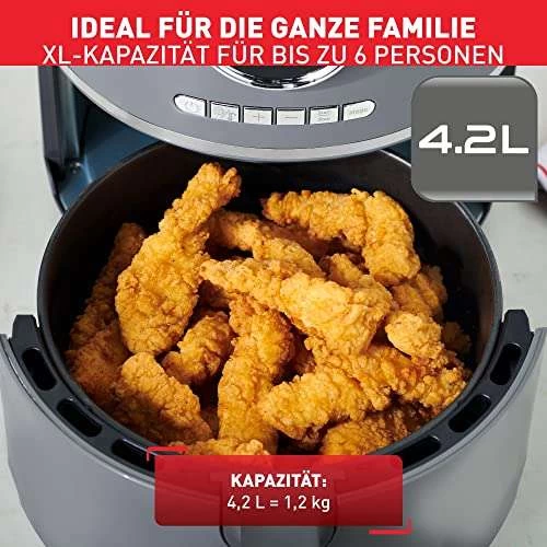 Tefal EY111B Ultra Fry Heißluftfritteuse Air Fryer, Kaufland – Bild 5