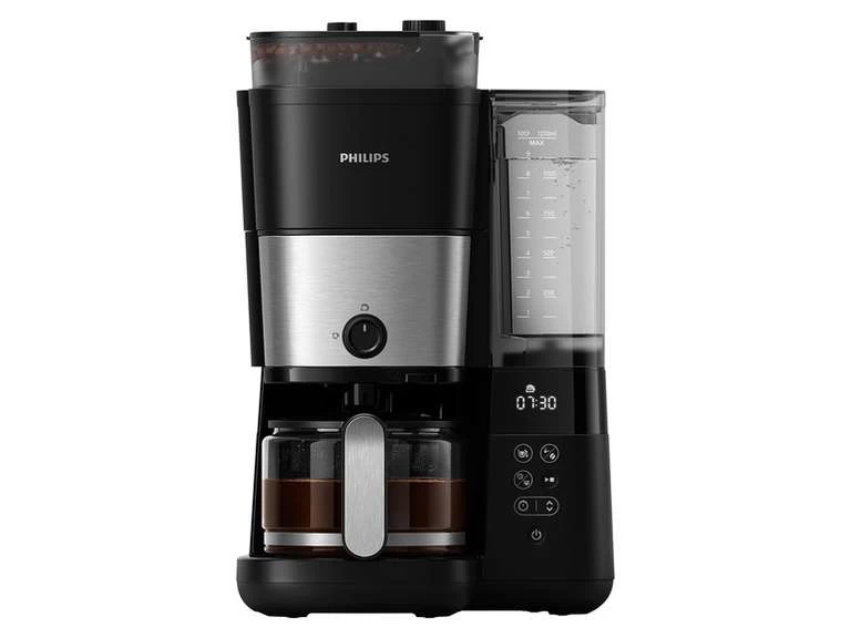 PHILIPS Kaffeemaschine Grind Brew HD7888/01, 1,25 L, Bis Zu 10 Tassen, Mit Integriertem Mahlwerk – Bild 2