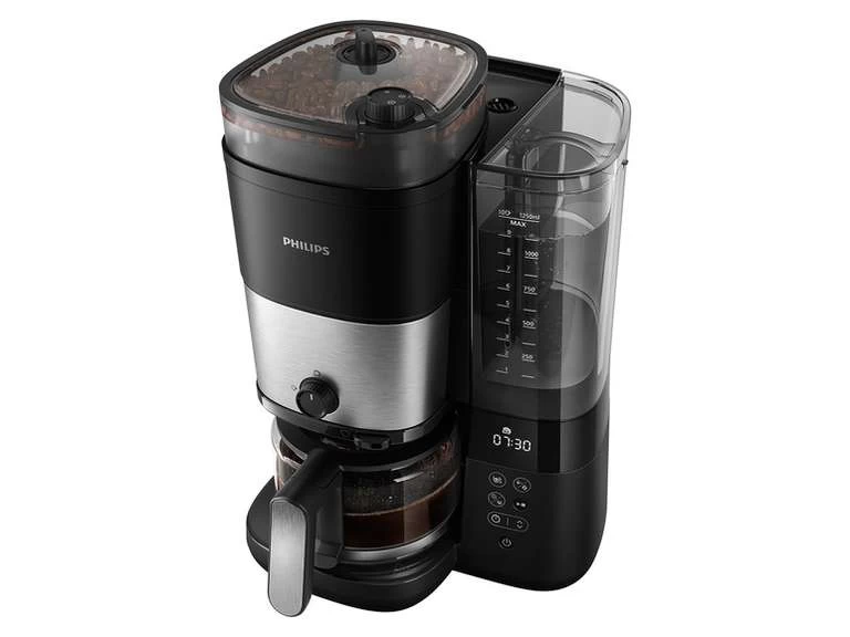 PHILIPS Kaffeemaschine Grind Brew HD7888/01, 1,25 L, Bis Zu 10 Tassen, Mit Integriertem Mahlwerk – Bild 3