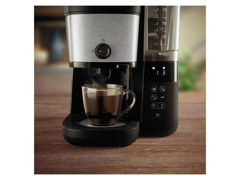 PHILIPS Kaffeemaschine Grind Brew HD7888/01, 1,25 L, Bis Zu 10 Tassen, Mit Integriertem Mahlwerk – Bild 4