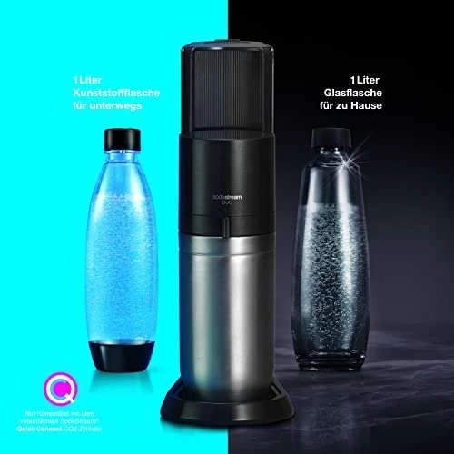 SodaStream DuoPack Fuse 2x 1L KST-Flasche - Spülmaschinengeeignet (BPA Frei) - PET-Flaschen (Prime) – Bild 3