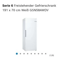 GSN58AWDV Bosch Gefrierschrank 191 X 70cm NoFrost