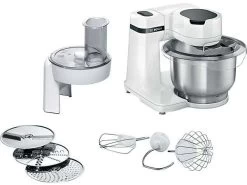 BOSCH MUMS2EW01 Küchenmaschine White (Rührschüsselkapazität: 3,8 Liter, 700 Watt)