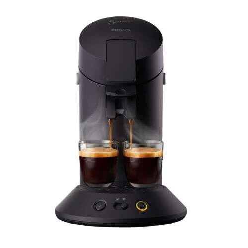 PHILIPS SENSEO CSA210/22 Pad Kaffeemaschine Original Plus Eco 2-Tassen-Funktion, Milder Oder Stark